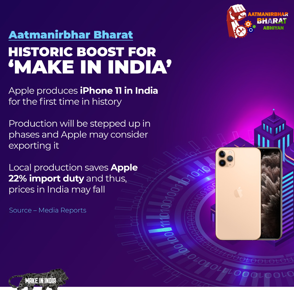 Apple will produce iphone 11 in india for the first time