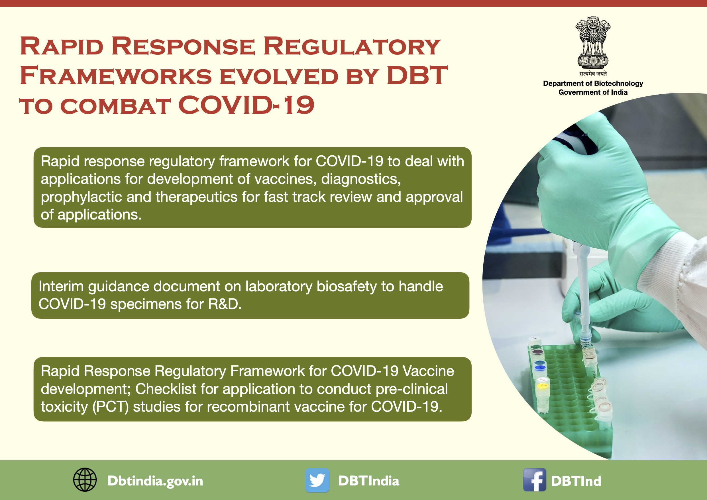 Rapid Regulatory Frame Work for COVID -19
