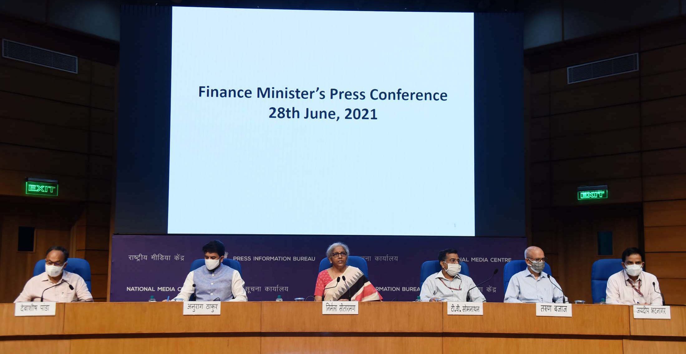 Finance Minister Smt. Nirmala Sitharaman announces relief package of Rs 6,28,993 crore to support Indian economy in fight against COVID-19 pandemic