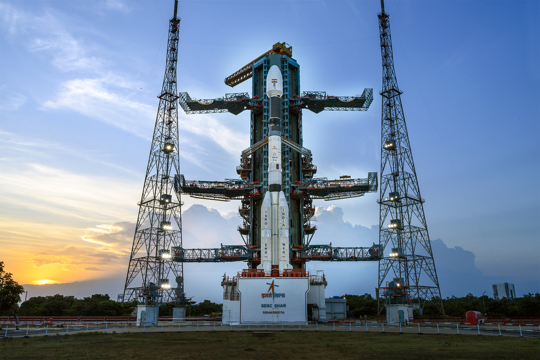 GSLV-F10 carrying EOS-03 satellite on its way to the launch