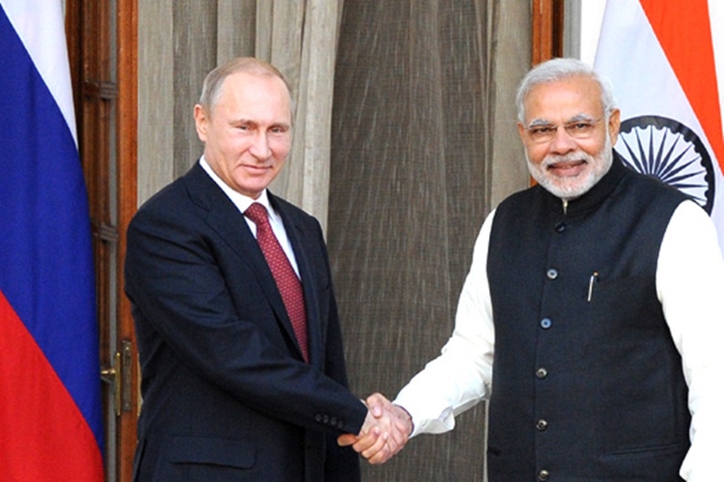PM NarendraModi had a telephonic conversation with Russian President VladimirPutin. 